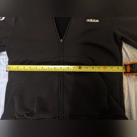 Adidas Black Zip-Up Hoodie - Picture 10 of 13